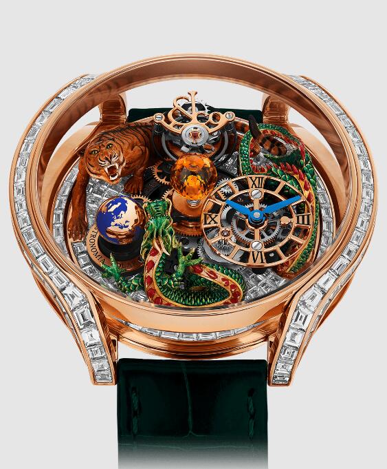 Review Jacob & Co ASTRONOMIA SOLAR BAGUETTE DRAGON AND TIGER AS902.40.AA.UA.ABALA Replica watch